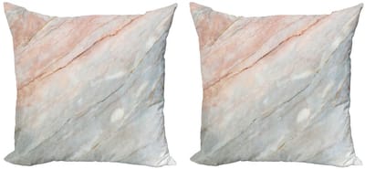 ABAKUHAUS kussenhoes – 2x40x40 cm – dubbelsidige digitale druk – Peach Pale
