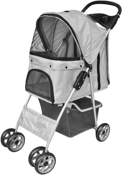 Opvouwbare Huisdier Kinderwagen - Reisdrager Hond Kat - Huisdieren Meenemen - Waterafstotend Scheurvast - 83.5 x 39 x 19 cm