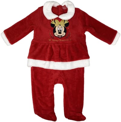 Disney Minnie Kerstbaby Romper, Pyjama's 12 Maanden