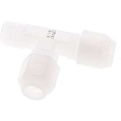 6x8mm & R1/4'' PVDF haakse slangkoppeling met buitendraad 10bar/145psi