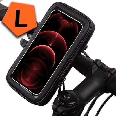 Universele Telefoonhouder Fiets Waterdicht - Telefoon Houder Fiets Accessoires 360 Graden - Scooter Telefoonhouder - Large