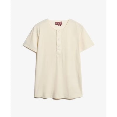 Superdry - The Merchant Store - Grandad-top met korte mouwen - Heren - Tops