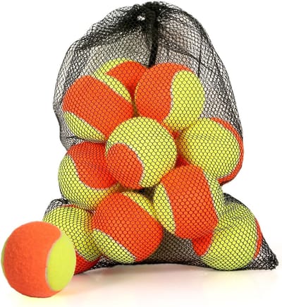 Tennisballen voor kinderen - Trainingsballen - Beginners trainen - Lage compressie - 12-40 stuks - Geel Oranje