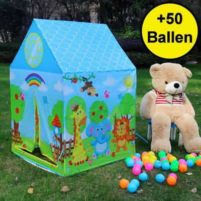 Ballenbak Speeltent - Incl 50 Stuks Ballenbak Ballen - Baby - Peuter - Speeltent voor kinderen - Ballentent Popup