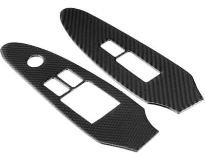 Dailygoods - Raamlift Schakelaar - Carbon Fiber Deksel - Geschikt voor Nissan 370Z Z34 - Stijlvol Ontwerp - Gemakkelijk te Installeren - Auto Accessoi...