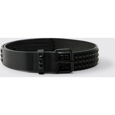 Pu Matte Riem Met Studs | Black | Size Small