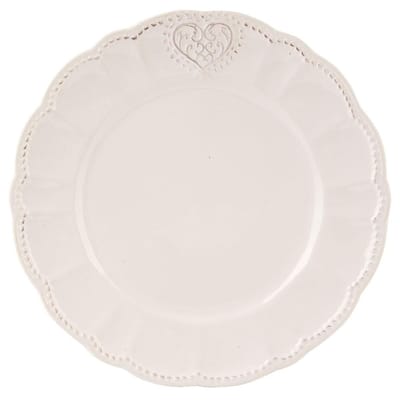 Clayre & Eef Ontbijtbord Ø 21 cm Beige Keramiek