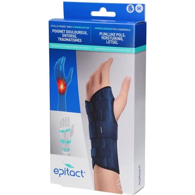 Epitact® Immobiliserende Pols-/Handspalk Pijnlijke Polls - Verstuiking Letsel Links Medium 1 Verband(en)