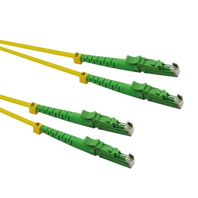 ROLINE glasvezelkabel duplex 9/125µm OS2, LSH/LSH, APC gepolijst, LSOH, geel, 7,5 m