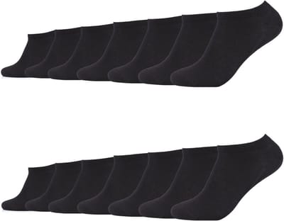 camano, Sneakersokken, korte sokken, damessokken, herensokken, multipack, 14-delige set, 14 paar, unisex sneakersokken, sportkousen, enkelsokken, vrijetijdslopen, sport, dagelijks gebruik, training, comfortabele boord zonder elastische druk.