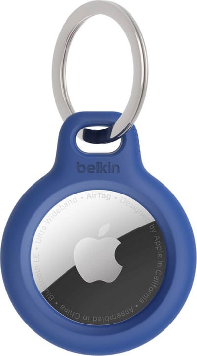 Belkin Beschermende houder met sleutelhanger - geschikt voor Apple AirTag - Blauw