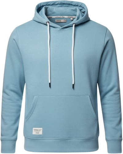 OMBRE Sweater - Regular Fit - Katoen - Lange Mouw Denimblauw S