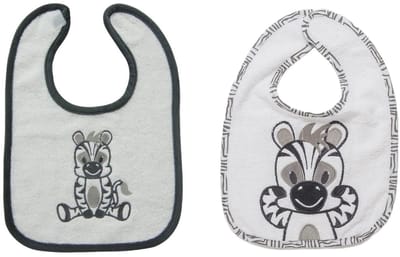 Zebra - slabbetjes - set van 2 stuks