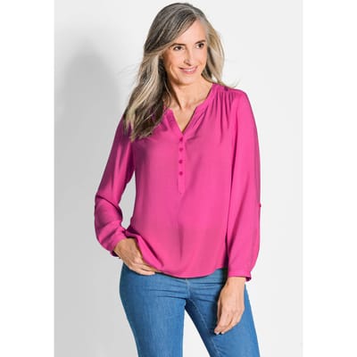 Goldner Tuniek Elegante viscose blouse met V-hals