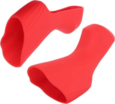 Fiets Remhendel Covers - Accessoires Racefiets - Verbeteren Grip - Hoogwaardig Siliconen - 11 cm Lengte - Rood