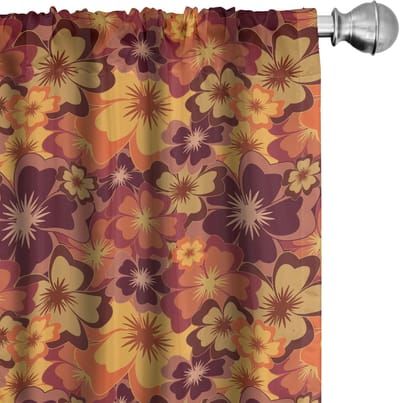Abakuhaus – Gordijnset 2x75x175 cm – microvezel – licht oranje