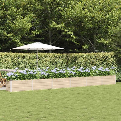 vidaXL - Plantenbak - Ivoor - 580 - x - 50 - x - 45 - cm - Gegevens - staal