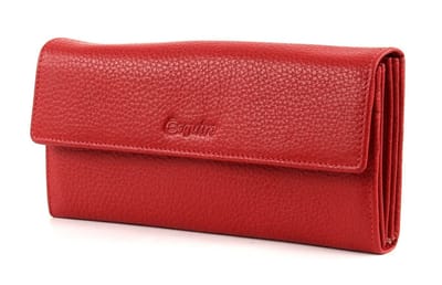 Esquire Primavera Portemonnee I Leer 18 cm - Dames - Horizontaal - rot