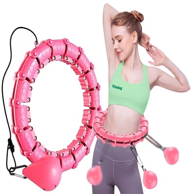 Vitolog - Hula Hoop - Afslanken - Met Gewicht - Massage Wieltjes