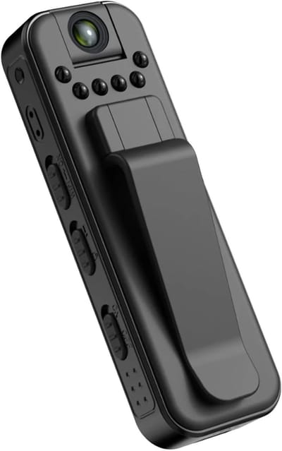 Mini 1080P Body Cam – Nachtzicht – 180° Draaibare Lens – Rugclip – Draagbaar voor Kantoor, Beveiliging & Reizen