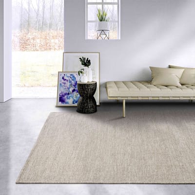Elle Decoration - Wollen Vloerkleed - Delhi - Beige - Laagpolig Tapijt - 80x200 cm