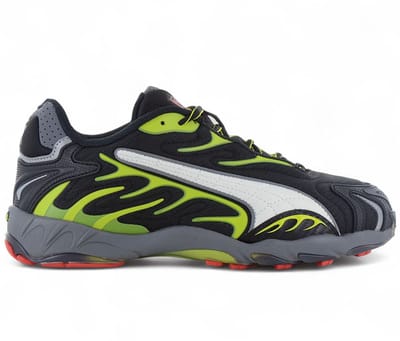 PUMA Unisex X A$ap Rocky Inhale Mesh Black-warm White-lime Pow Taglia: 39 | Scarpe da Corsa Outlet | Unisex | Nero