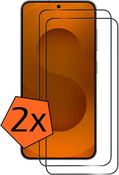 Screenprotector - 2 Stuks - Geschikt voor Samsung Galaxy S25 Edge - Full Cover - Gehard Glas - Beschermglas - Tempered Glass - Screen Protector