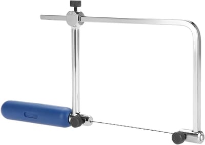 Jigsaw Adapter voor Scroll Saw Blades, Verstelbaar U-Vormig Zaamsframe, Snijgereedschap met 6 Spiraalzaagbladen voor Precisiewerk en Hobbymodellering