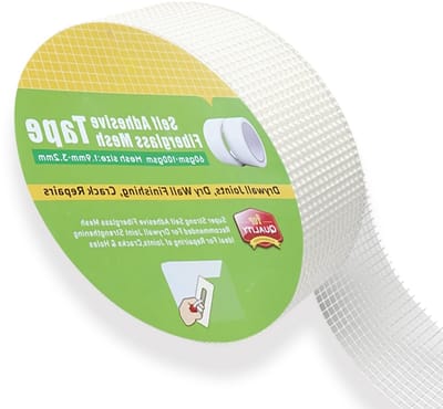 Zelfklevende Glasvezeltape 50mm x 50m voor het Verbinden van Gipsplaten, Herstellen van Scheuren en Gaten in Droge Bouwprojecten