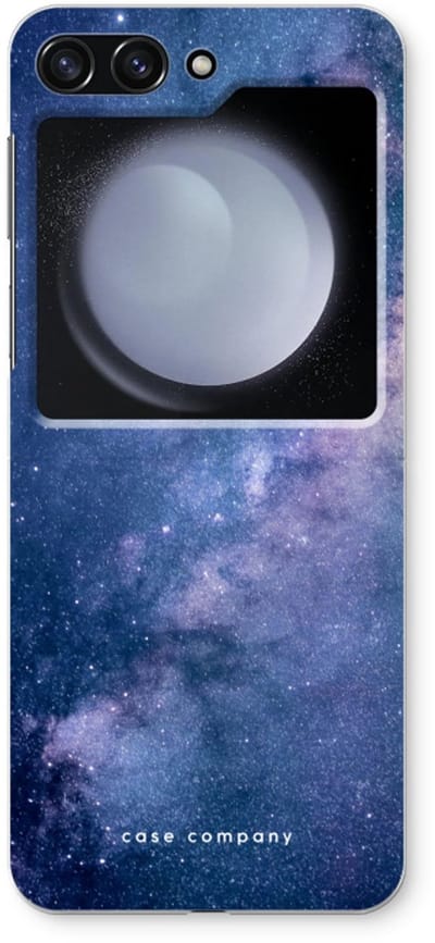 Case Company® - Hoesje geschikt voor Samsung Galaxy Z Flip5 hoesje - Nebula - Soft Cover Telefoonhoesje - Bescherming aan alle Kanten en Schermrand