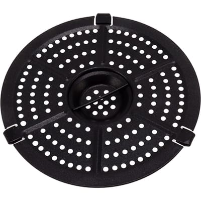 15.5cm 6.1 Pouces Panier Grille de Rechange pour Friteuse Plaque Croustillante de Rechange pour Friteuse Antiadhésive L black