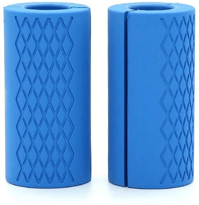 Allecto - Gym Bar Grips - Silicone Handgrepen - Antislip Ergonomisch - Zwart - Gewichtheffen Grip - Bescherm Pads - Geschikt voor Barbell en Dumbbell