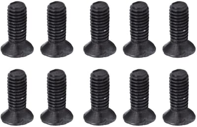 Dailygoods - 50 Stks M3 Verzonken Schroeven - Machine Schroeven Assortiment - Zwart Gegalvaniseerd - Voor Klussen - Hoogwaardige Kwaliteit - Geschikt...