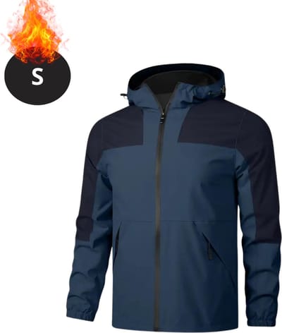 Bovista Windjas Voor Heren - Parka - Lente & Herfst - Jas - Volwassen - Windjack - Windbreaker - Rits - Donkerblauw - Maat S