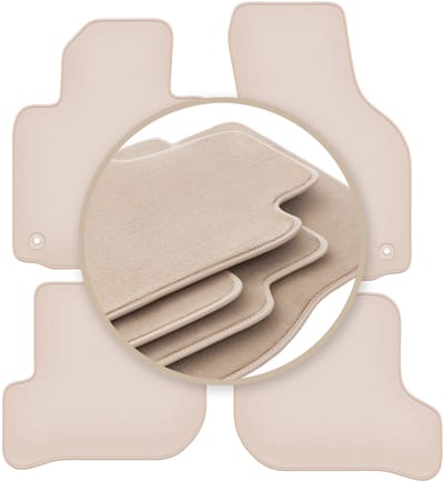 PREMIUM beige matten voor: Skoda Octavia II stationwagen, liftback 2004-2013