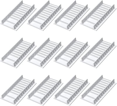 Zekeringkast Afdekking - Modulaire Strips - Stof Bescherming - Snelle Montage - 12 Stuks - Mat Grijs