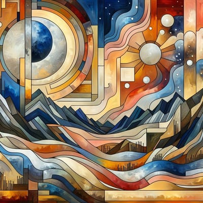 Olieverf relief schilderij | Prachtig gelaagd kunstwerk van olieverf in reliëf schittert trots | Kunst - 100x100 centimeter op Canvas | Foto op Canvas