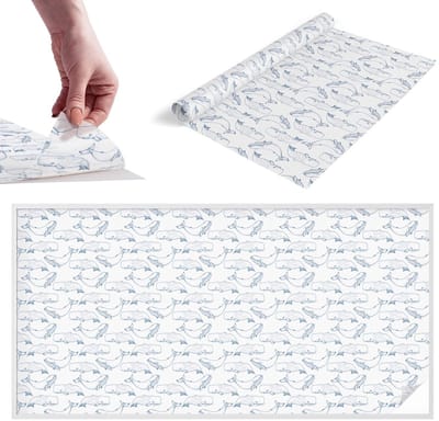 Tulup Raamfolie Anti inkijk - Inspiratie uit de zee Melkglas Folie - 200x100 cm - Wit Anti inkijk Raamfolie Glas in Lood - Zonwerende Raamfolie - Voor de badkamer, slaapkamer, hal - Privacy Folie Raam Glas in Lood