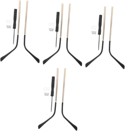 Bril Onderdelen - Montuur Reparatie - Bril Herstellen - Universele Pasvorm - 4 Paar - Goudkleurig