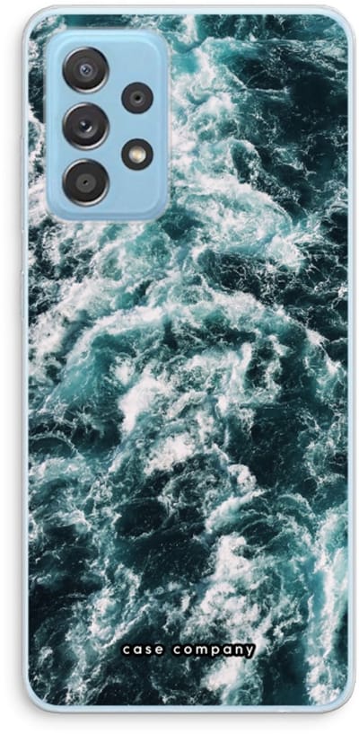 Case Company® - Hoesje geschikt voor Samsung Galaxy A73 hoesje - Zee golf - Soft Cover Telefoonhoesje - Bescherming aan alle Kanten en Schermrand