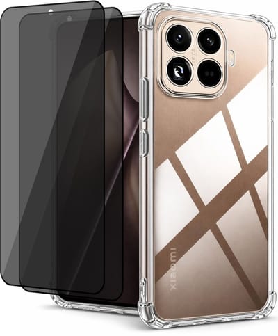 Hoesje geschikt voor Xiaomi 15T - 2x Privacy Screenprotector Volledig Dekkend Glas - Shockproof Transparant