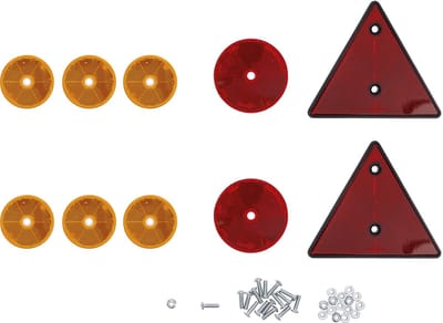 Aanhanger -Trailer - caravan reflector set | 12 stuks