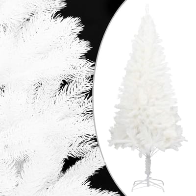 vidaXL Kunstkerstboom met verlichting en kerstballen 240 cm wit