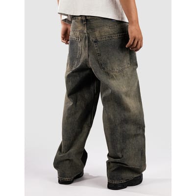 Empyre Sk8 Ultra Wide Jeans zwart