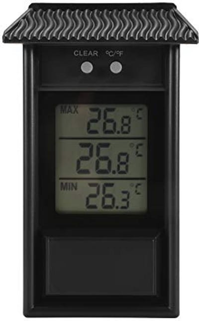 Digitale Broeikasthermometer met Waterdichte Behuizing - Temperatuurmeetbereik -20 tot 50 °C