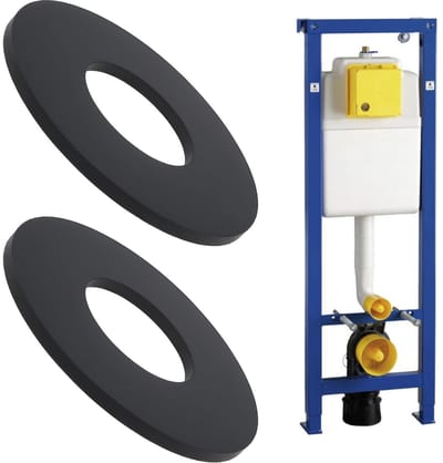 Dailygoods - 4 Stuks Stortbak Afdichting voor Toilet 65 x 28,5 x 3 mm