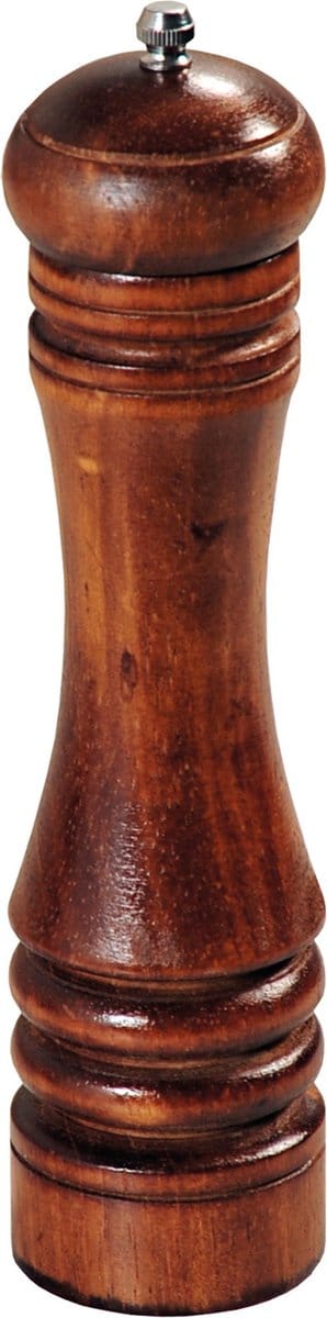 Kesper pepermolen - zoutmolen - donkerbruin beukenhout - 26 cm - verstelbare maling - keramiek molen