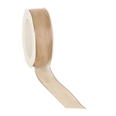 Zand Organzalint – 15 mm × 50 m – Organza