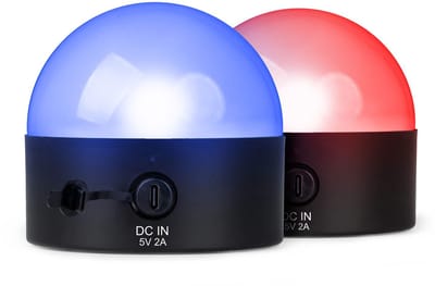 BeamZ set van 2 BTL32 Oplaadbare tafellampen - Bollamp met RGBW LED - Draadloze DMX