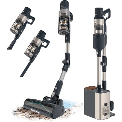 Aspirateur Balai - CECOTEC Conga Rockstar 5500 Hurricane Station Flex - 30 000 Pa - 90 min - Noir / Gris